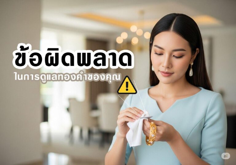 ข้อผิดพลาดในการดูแลทองคำที่คนส่วนใหญ่มักทำ