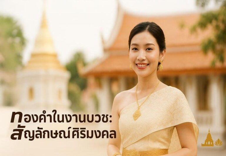 เครื่องประดับทองคำในงานบวช: สัญลักษณ์ของความสุขและความเจริญ