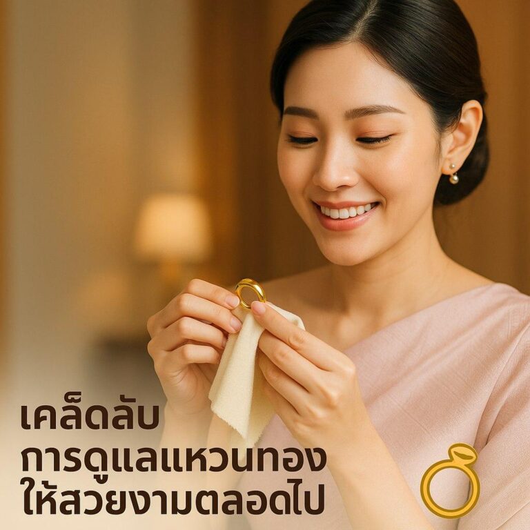 การดูแลรักษาแหวนทองให้คงทนสวยงาม