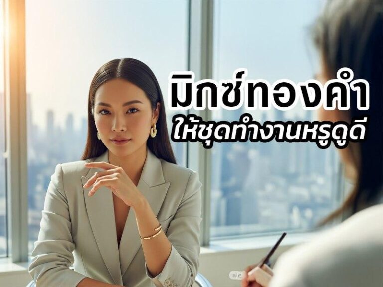 มิกซ์แอนด์แมทช์เครื่องประดับทองคำกับชุดทำงานอย่างไรให้ดูหรู