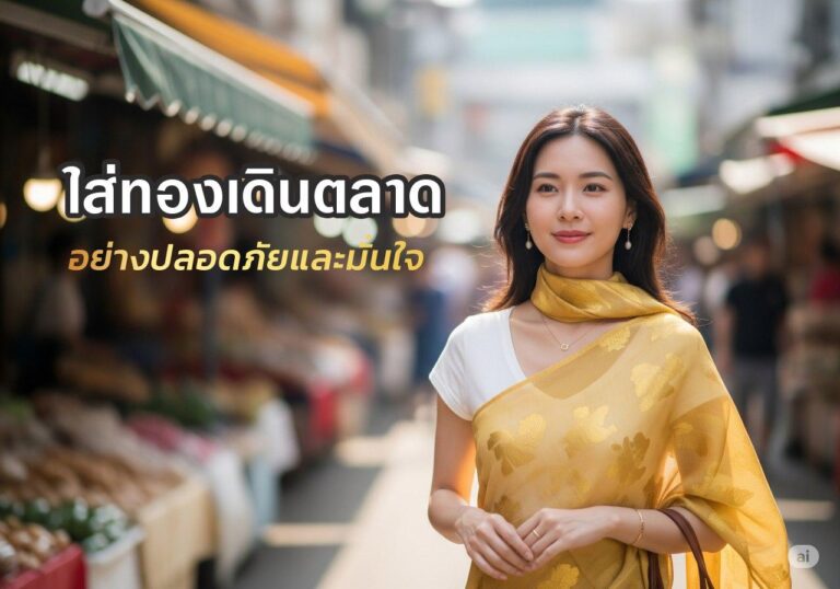 ใส่ทองยังไงให้อุ่นใจ เดินตลาดไม่เสี่ยงโดนดึง
